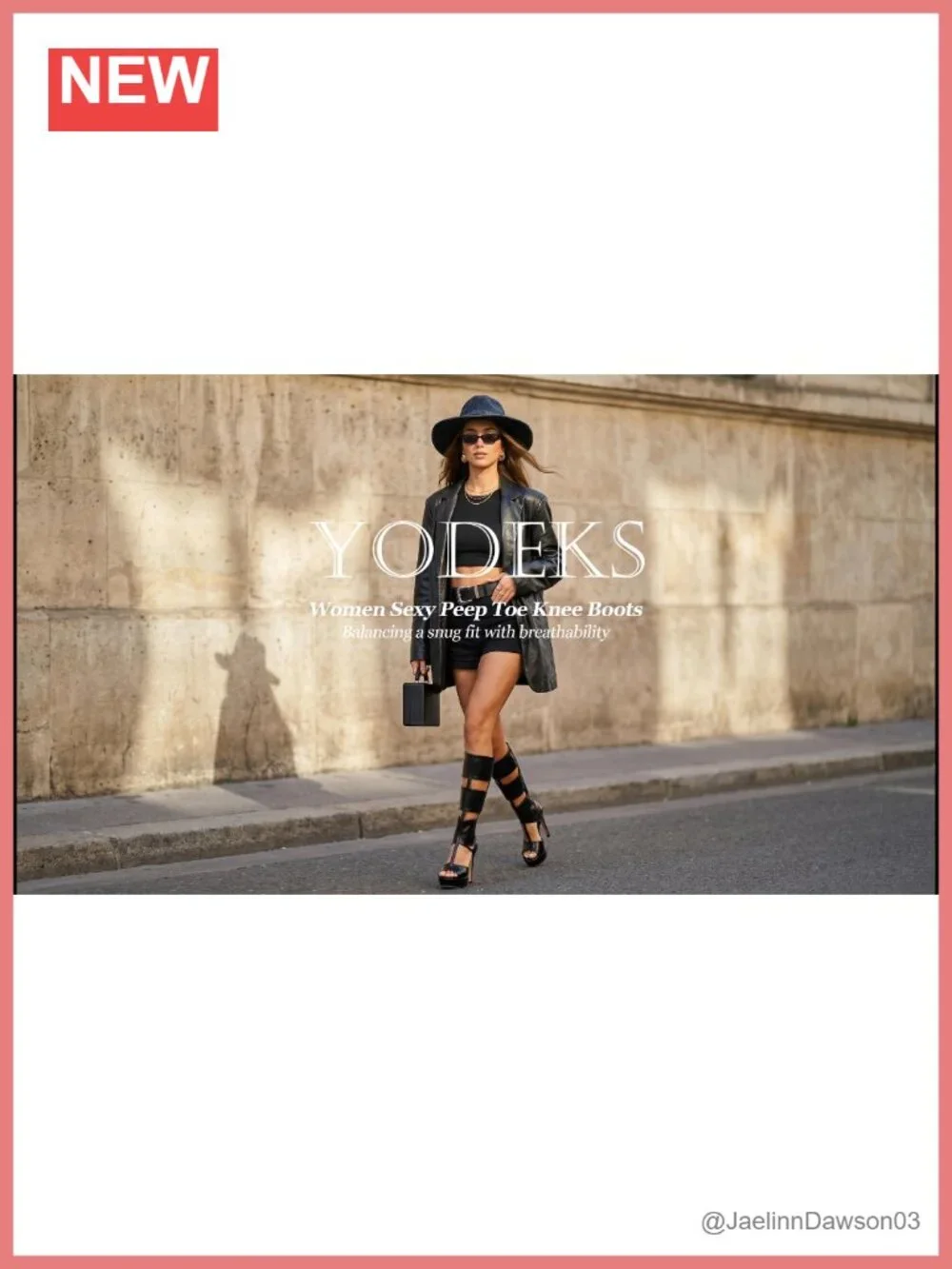 Knee High Platform Heels for Women Peep Toe Gladiator Sandal Booties with Zipper